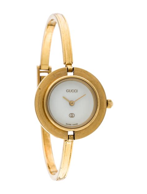 gucci ladies bangle watch 1100 l|vintage gucci bangle bezel watch.